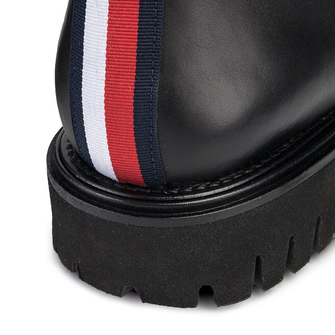 tommy hilfiger chunky dress boot