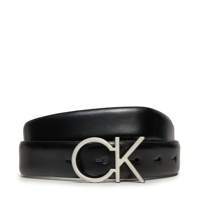 Pasek Damski Calvin Klein Re-Lock Ck Logo Belt 30Mm - Czarny