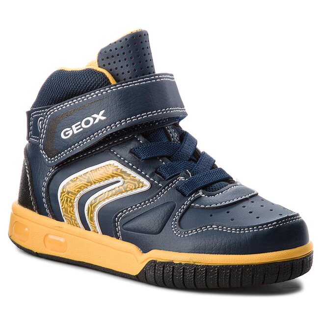 Sneakers Geox J Gregg B J8447B C4054 S Navy/Yellow • Www.zapatos.es