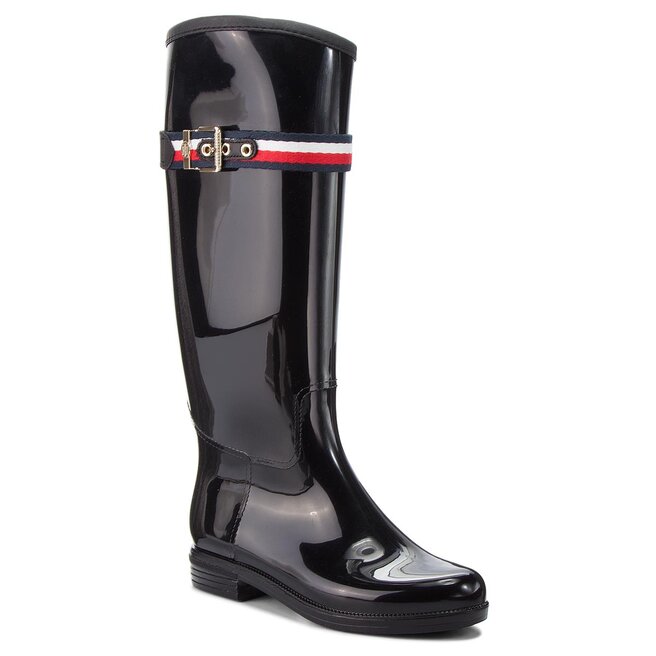 Botas de agua Hilfiger Corporate Belt FW0FW03601 Black 990 • Www.zapatos.es