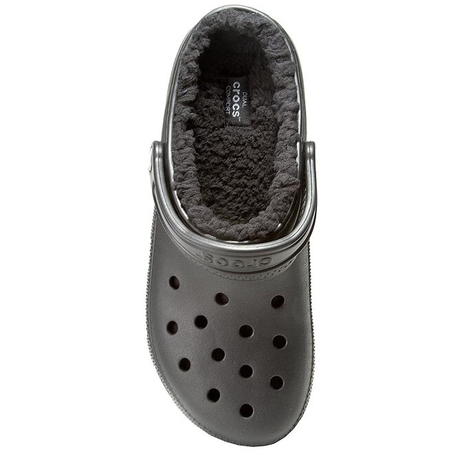 Crocs Šlepetės Crocs Classic Lined Clog 203591 Black/Black