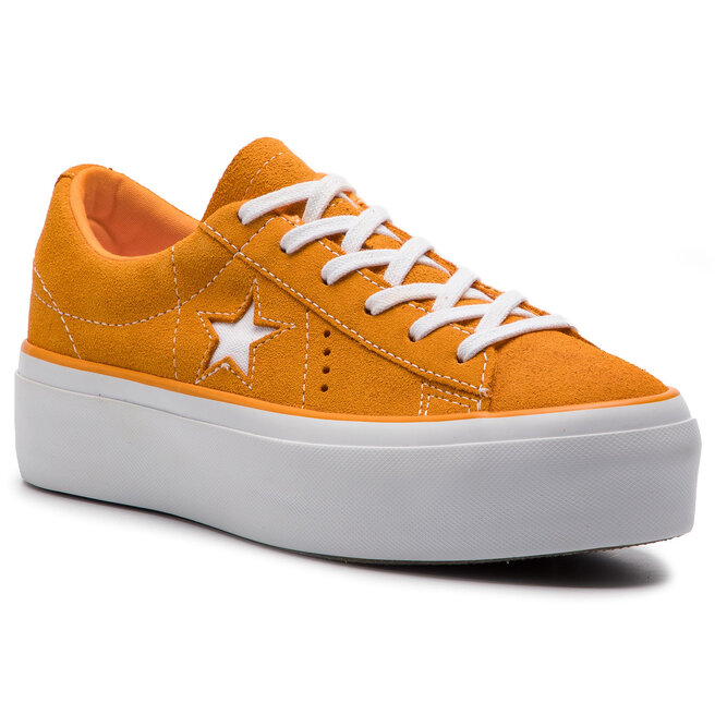 orange white converse