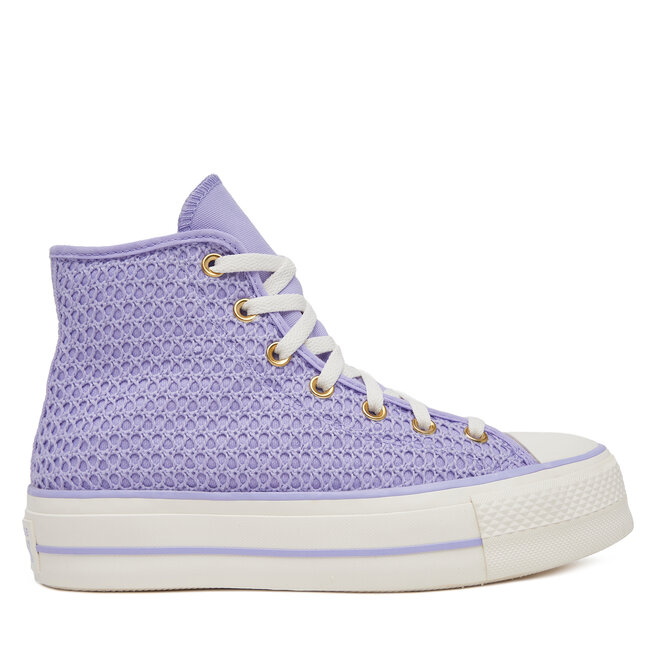 Trampki Converse Chuck Taylor All Star Lift Platform Knit Kadın Mor - Fioletowy
