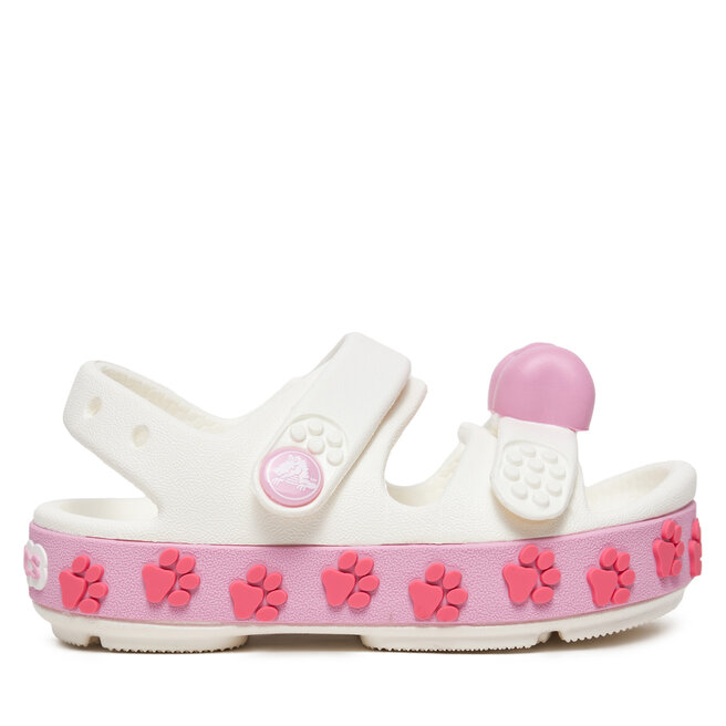 Sandały Crocs Rocband Cruiser Pet Sandal T - Biały