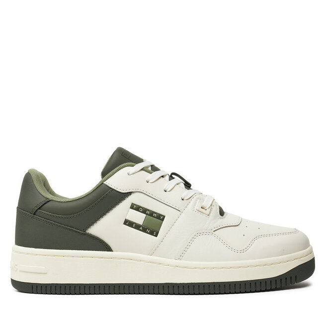 Sneakersy Tommy Jeans Tjm Basket Leather - Zielony