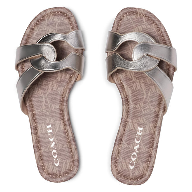 Παντόφλες Coach Essie Leather Sandal C2311 11002151EDC Champagne
