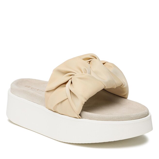 Inuikii Șlapi Inuikii Fjord Flower Platform 70103-126 Cream