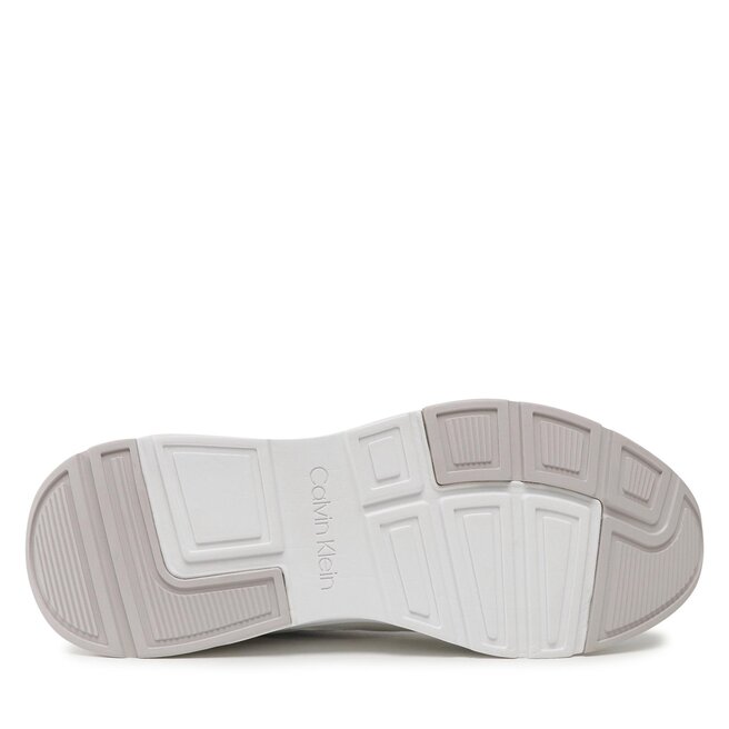 Calvin Klein Sneakers Calvin Klein Low Top Lace Up Mix HM0HM00901 White/Light Grey 0K8