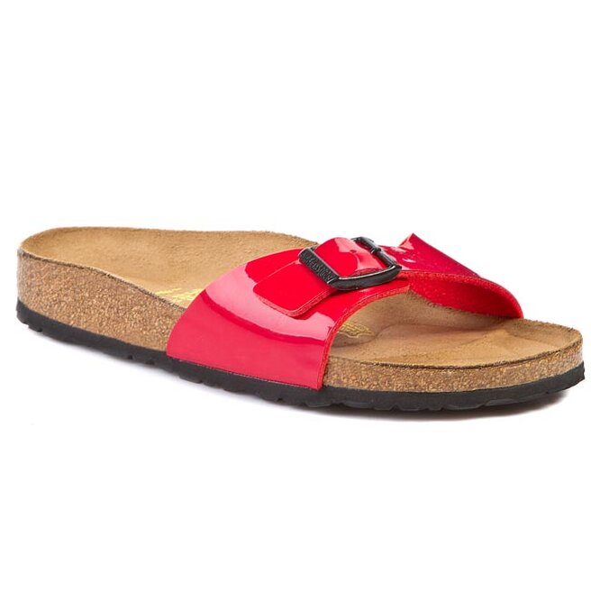 Klapki Birkenstock Madrid 340113 Czerwony eobuwie com pl