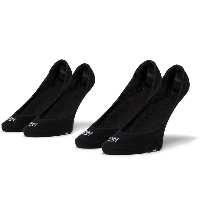 Set de 2 perechi de șosete scurte pentru copii Vans Girly No Show VN0A33TIY281 r.31.5-36 Black/White