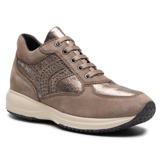 Laisvalaikio batai Geox D Happy C D5462C 022CF C5M9H Dk Beige/Lead •  Www.eavalyne.lt