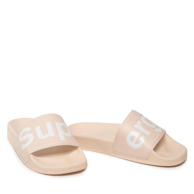 Superga Pantoletten Superga 1908 Slides Polysoft Pink Skin/White 929
