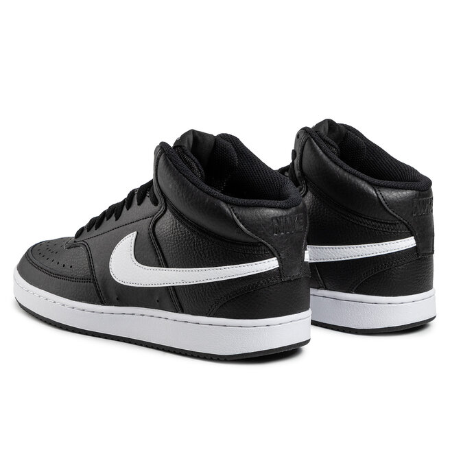 black nike court vision mid