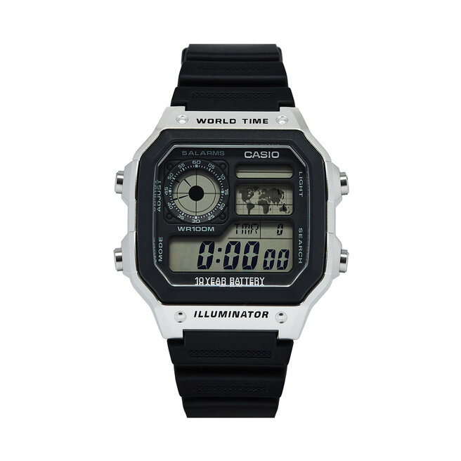 Ρολόι Casio AE-1200WH-1CVEF Black/Silver