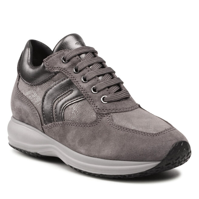 Geox D Happy B D1662B 0PZ22 C9002 Dk Grey epapoutsia.gr