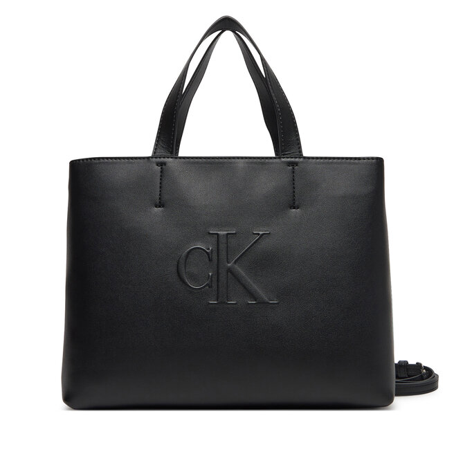 Torebka Calvin Klein Jeans Sculpted Mini Ew Tote - Czarny