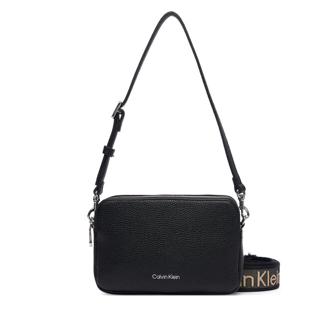 Torebka Calvin Klein Webbing 2X Strap Camera Bag LV04F3656G Czarny -
