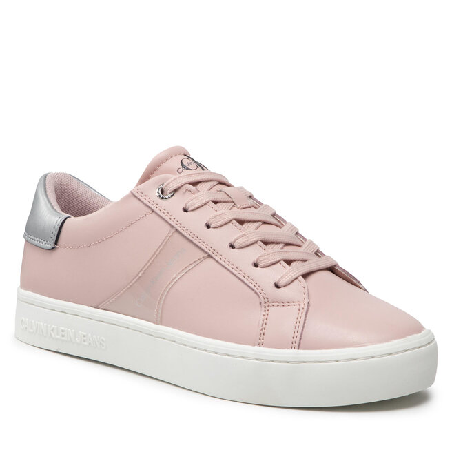 Sneakers Calvin Klein Jeans Classic Cupsole 4 YW0YW00629 Pale Conch Shell TFT CALVIN imagine noua