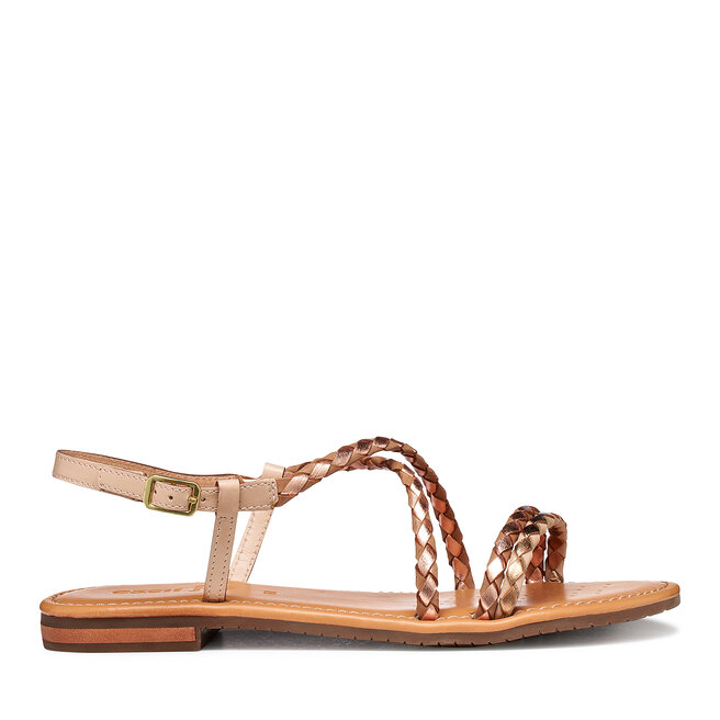 Sandały Geox D Sozy S D65LXA 0KFKY C8ZH8 Brązowy - kobiece