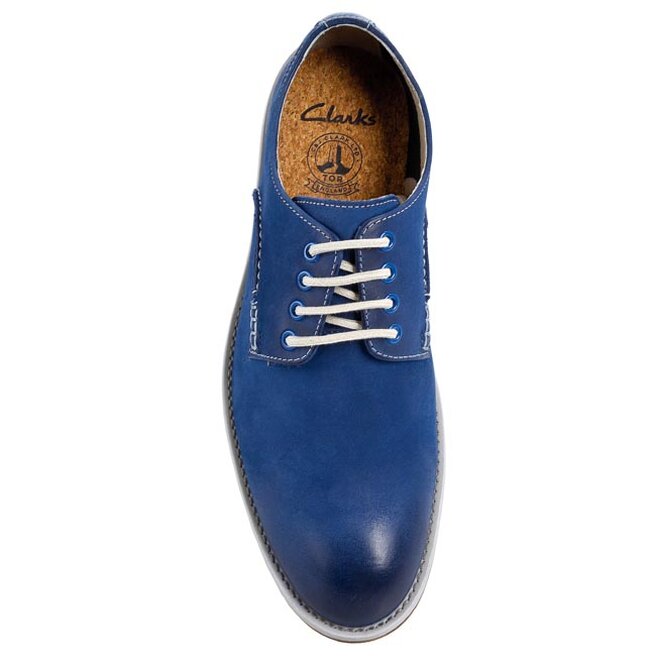 P buty Clarks Farli Walk 261079577 Blue Leather eobuwie .pl