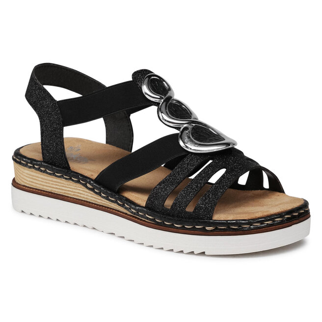 Sandale Rieker 679L4-00 Schwarz