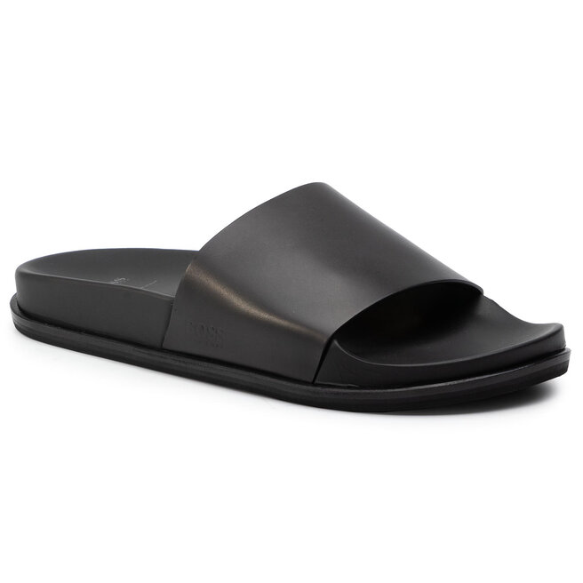 Hugo boss cliff leather slides top