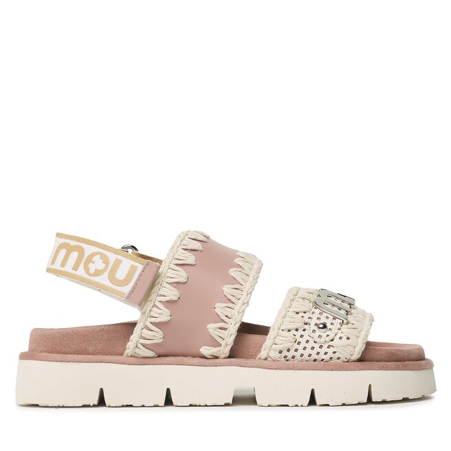 Mou Sandály Mou New Bio Sandal Back Strap SW461001C White-Robe