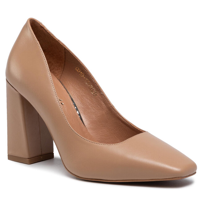 Pantofi R.Polański 1186 Camel Lico
