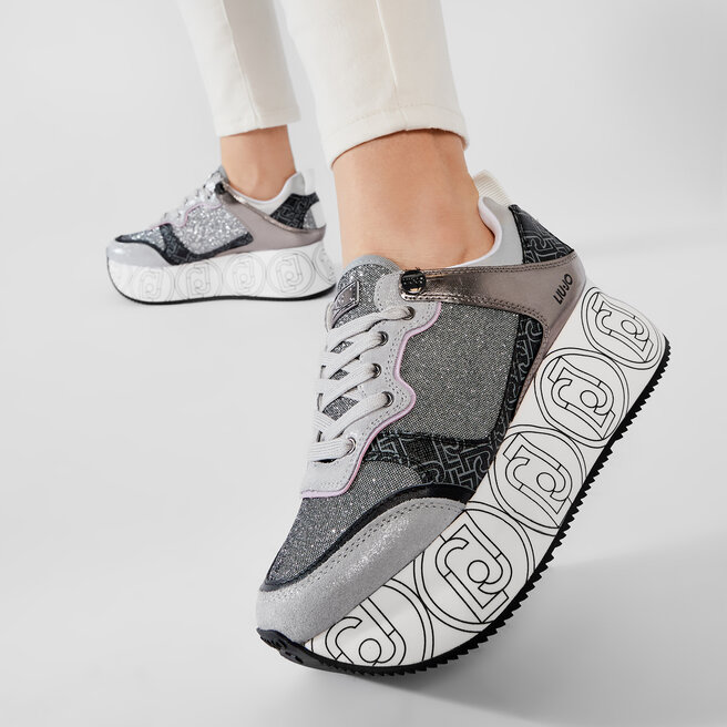 Laisvalaikio batai Liu Jo Super Maxi Wonder 2 BA1085 TX187 Silver 00532 •  Www.eavalyne.lt