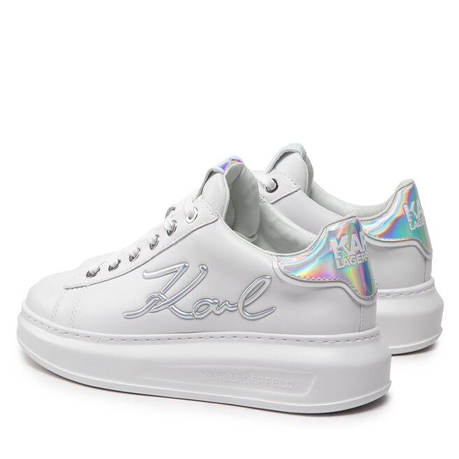 KARL LAGERFELD Сникърси KARL LAGERFELD KL62510A White Lthr/Iridescent