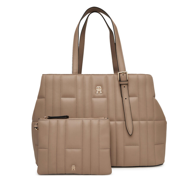 Torebka Tommy Hilfiger Th Feminine Tote - Beżowy