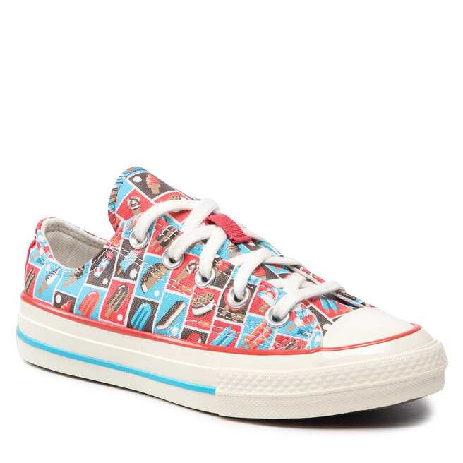 Converse Кецове Converse Chuck 70 Ox A00519C Soft Red/Baltic Blue/Egret