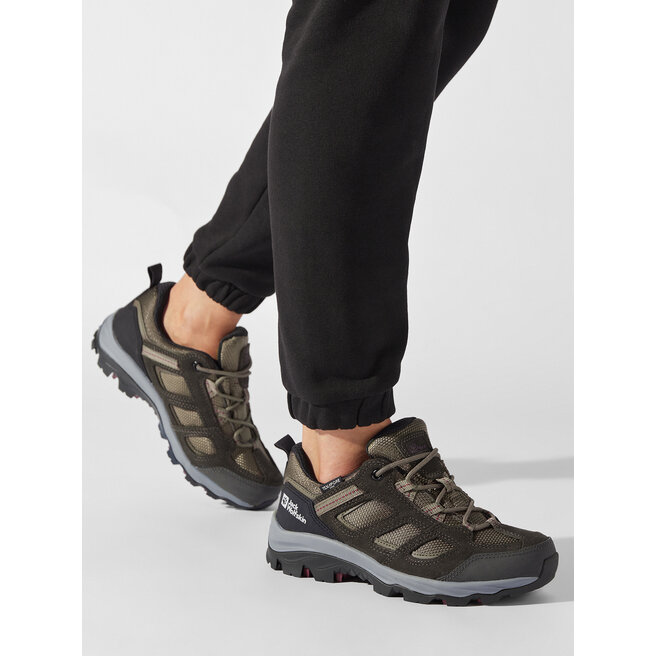 Jack Wolfskin Trekkings Jack Wolfskin Vojo 3 Texapore Low W 4042451 Khaki / Burgundy