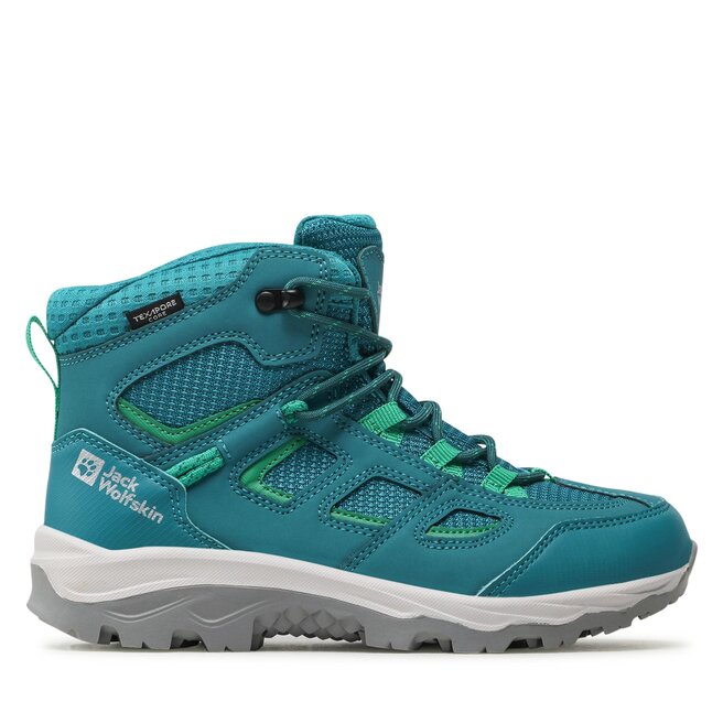 Jack Wolfskin Trekingová obuv Jack Wolfskin Vojo Texapore Mid K 4042181 Green/Dark Green