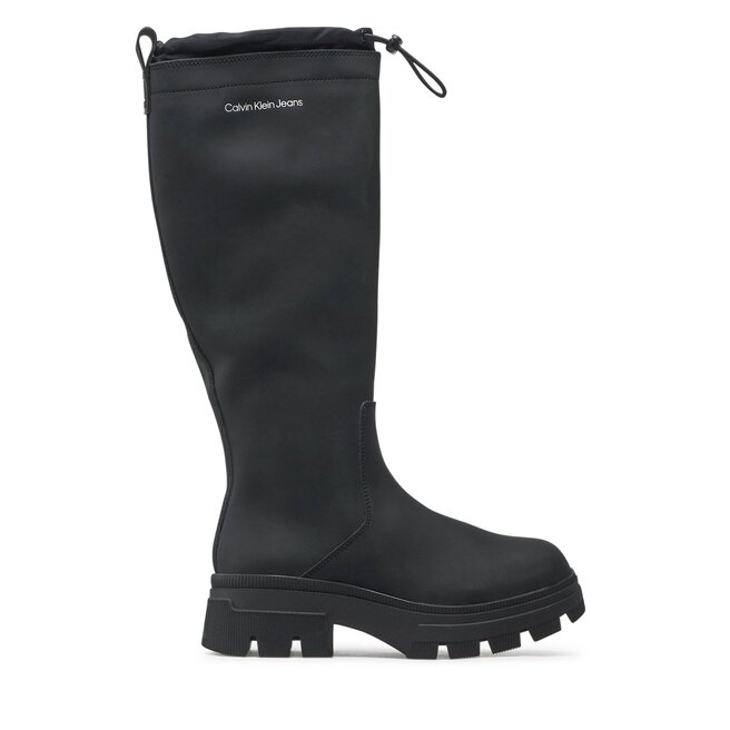 Calvin Klein Jeans Cizme de cauciuc Calvin Klein Jeans Chunky Combat Rainboot YW0YW00741 Black BDS
