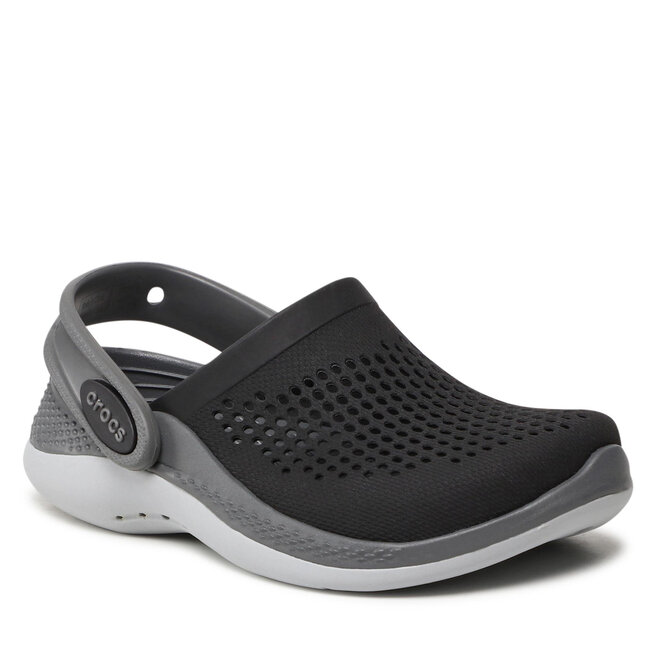 Crocs literide hot sale black grey