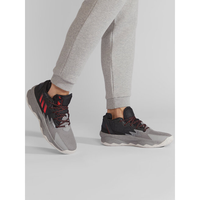 adidas Pantofi adidas Dame 8 HR1558 Greth/Red/Cblack