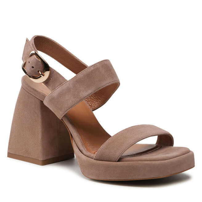 Sandale R.Polański 1451 Cappucino Zamsz 1451 imagine noua