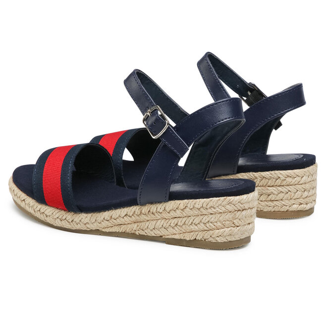 Tommy Hilfiger Espadrilles Tommy Hilfiger Rope Wedge Sandal T3A2-31053-0048Y004 M Blue/White/Red Y004