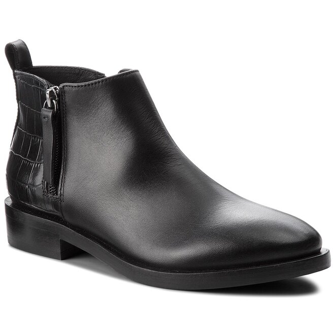 Bottines Geox D Brogue F D842UF 0436Y C9999 Black chaussures
