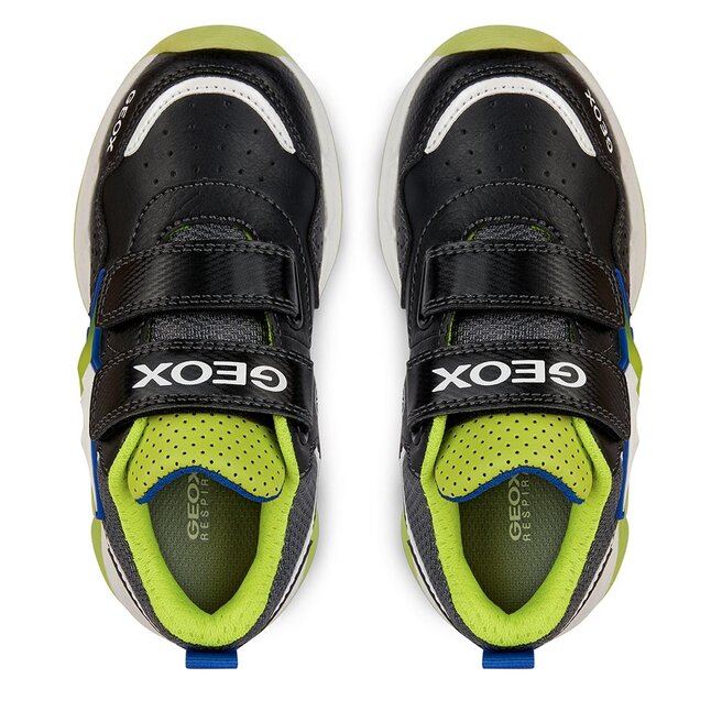 Geox Sportcipő Geox J Spaziale Boy J36CQA 0BU11 C0802 DD Black/Lime