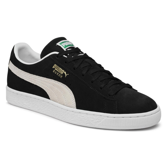 White suede puma sneakers top