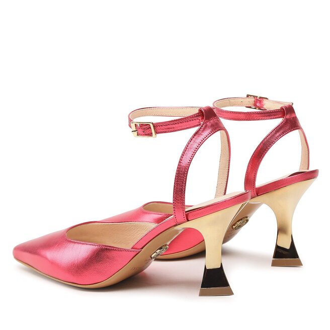Baldowski Sandály Baldowski D04285-4956-002 Metalik Czerwony Tea/Rose