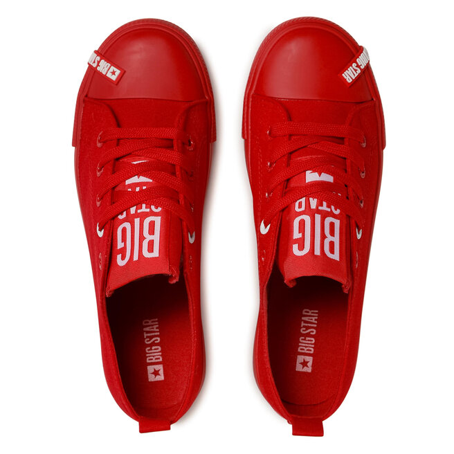 Big Star Shoes Plátenky Big Star Shoes HH274677 Red