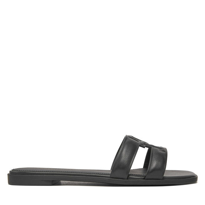 Klapki Tommy Hilfiger Th Logo Strap Mule - Czarny