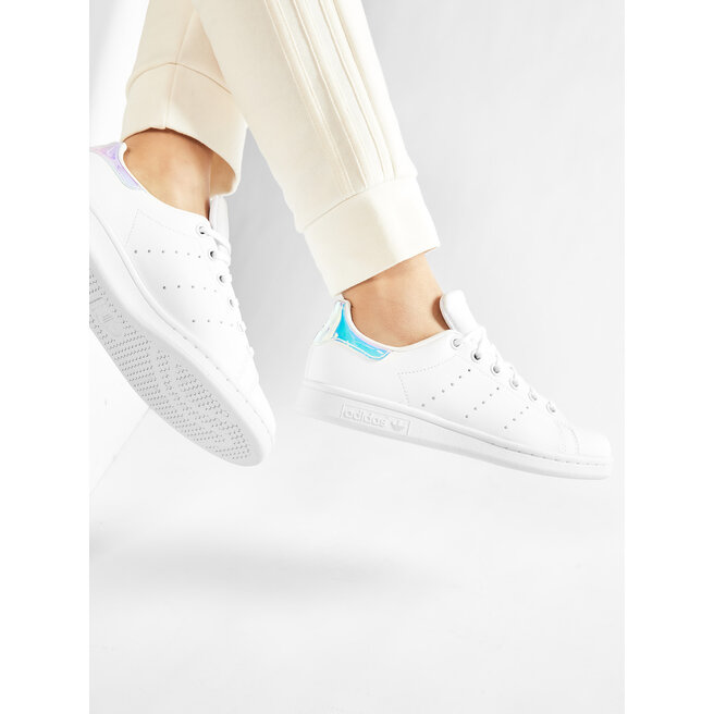 adidas Pantofi adidas Stan Smith J FX7521 Ftwwht/Ftwwht/Silvmt