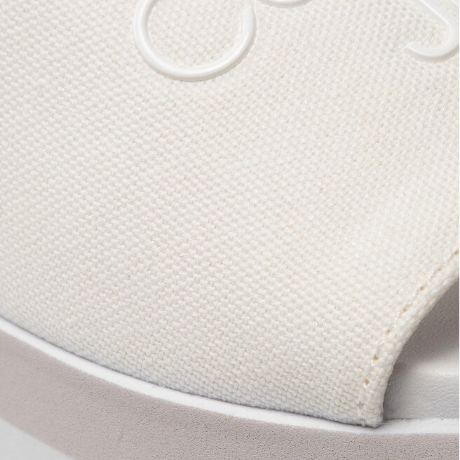 Calvin Klein Jeans Sandaler och Slip-ons Calvin Klein Jeans Flatform Sandal Slide YW0YW00563 Bright White YAF
