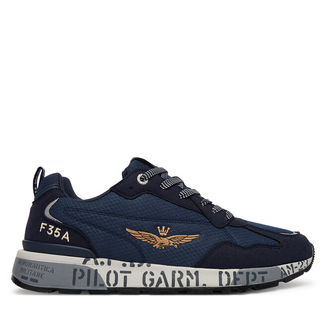 Sneakersy Aeronautica Militare 261SC0276UCT04327 Granatowy - męskie