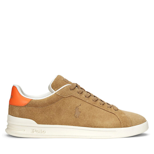 Sneakersy Polo Ralph Lauren Heritage Court - Brązowy