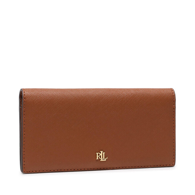 Duży Portfel Damski Lauren Ralph Lauren Slim Wallet - Brązowy